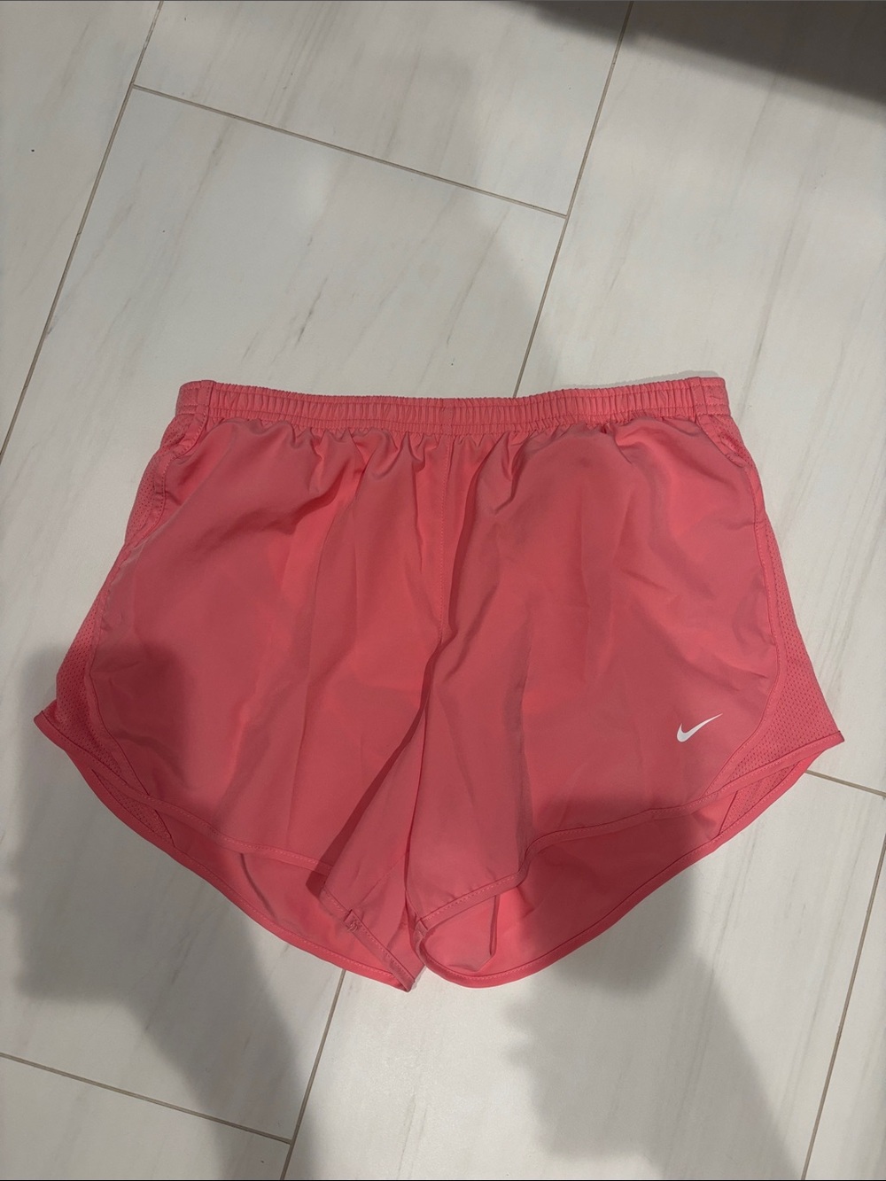 Nike Women's Coral-Pink Athletic Running Shorts